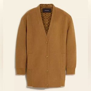 Coach Double Wool Cardigan